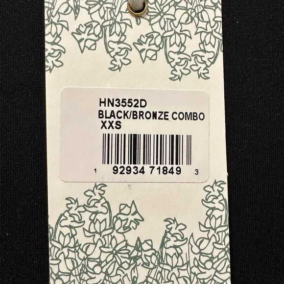 Chic Black and Brown Fringe Midi Dress - Picture 6 of 6